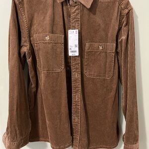 Uniqlo Brown Corduroy Shirt NWT